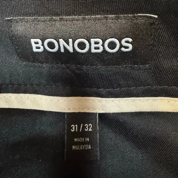 Bonobos Mens 31x32 Weekday Warrior Dress Pants Cotton Blue Monday Slim Taper Fit - Picture 2 of 9